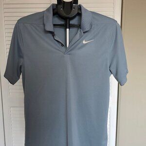 Silver Nike Golf Dri-Fit Polo